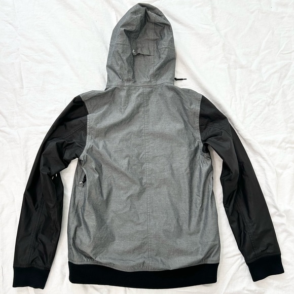 Holden Varsity Shell Snowboard Jacket in Black/Charcoal - Picture 6 of 13